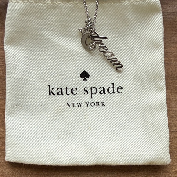 Kate Spade Silver Script Necklace - Picture 3 of 6